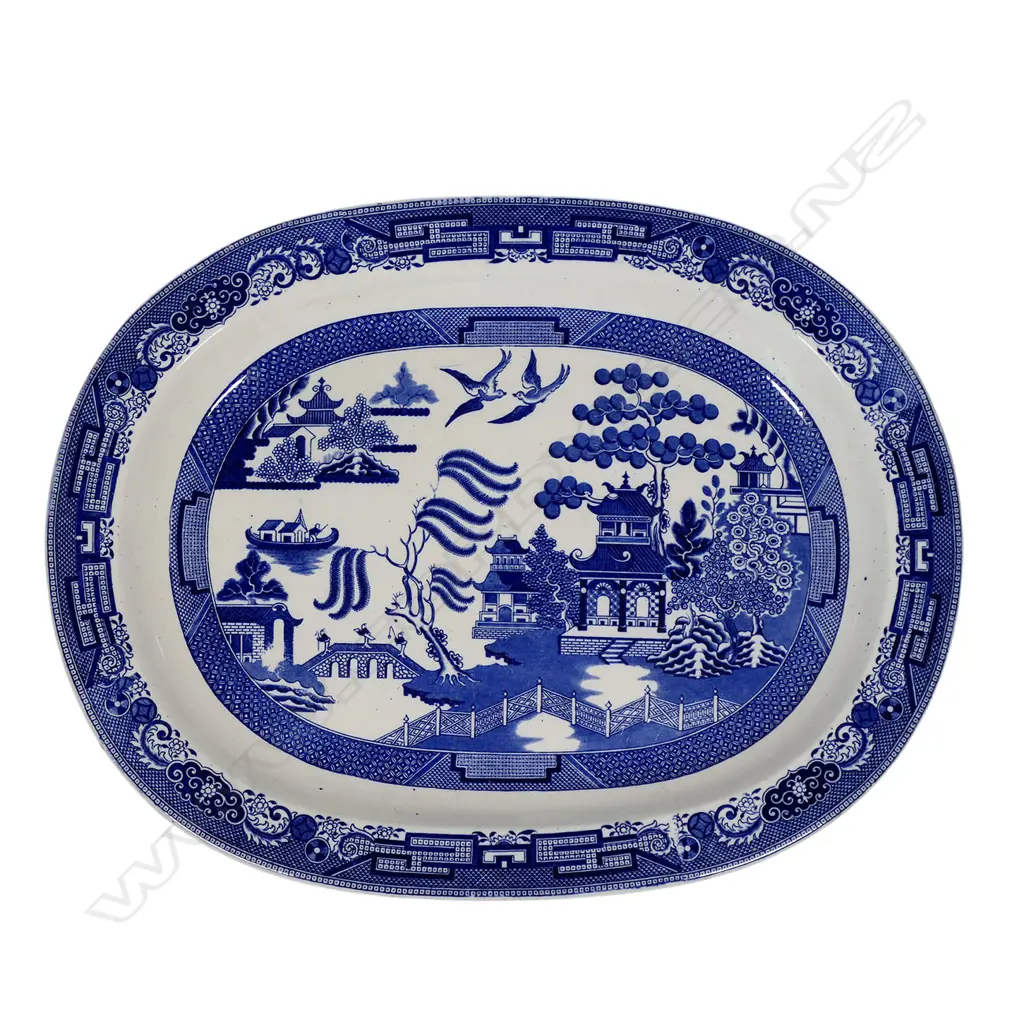 A Victorian Wedgwood oval ashet, Image 1++