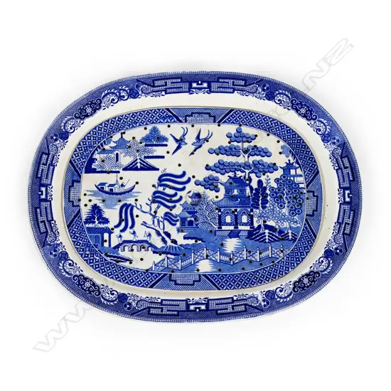 A Victorian Wedgwood oval ashet,