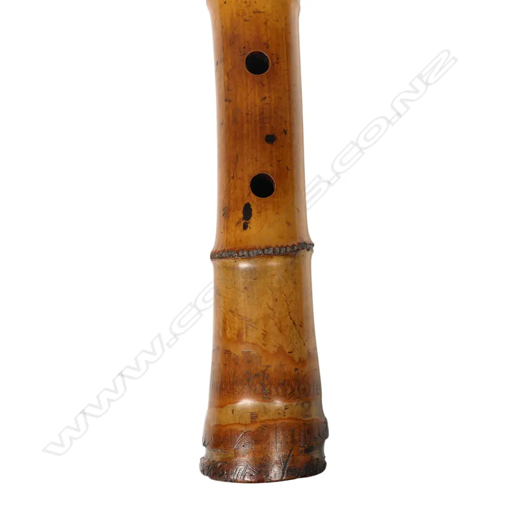A 19thC Japanese Edo period shakuhachi (bamboo flute), Image 1++