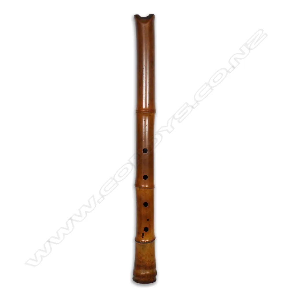 A 19thC Japanese Edo period shakuhachi (bamboo flute), Image 1++