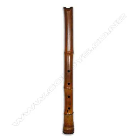 A 19thC Japanese Edo period shakuhachi (bamboo flute),