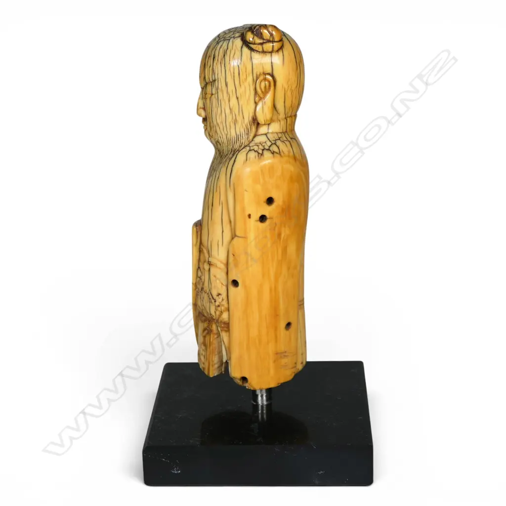 An old Chinese carved ivory figure immortal, Image 1++