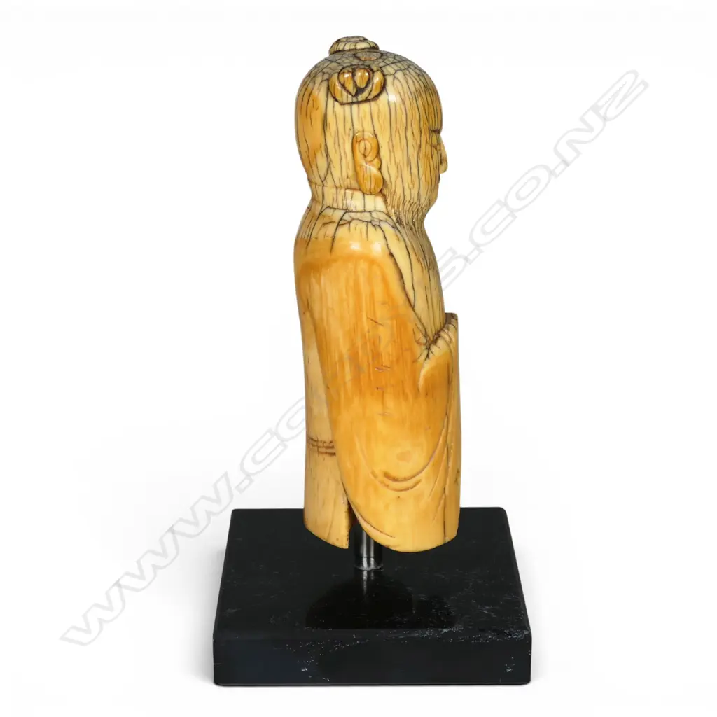 An old Chinese carved ivory figure immortal, Image 1++
