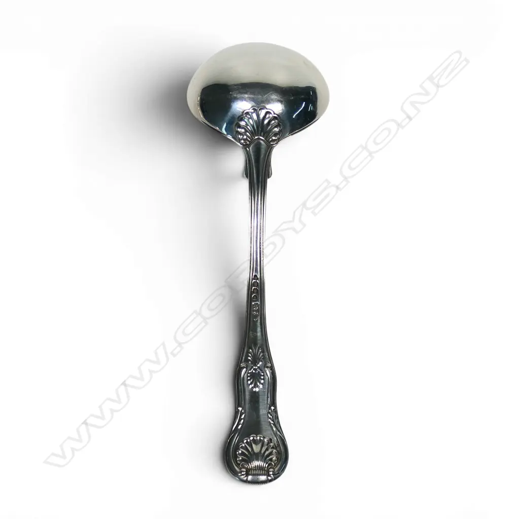 A George IV silver King's pattern sauce ladle, Image 1++