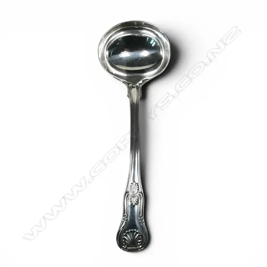 A George IV silver King's pattern sauce ladle,