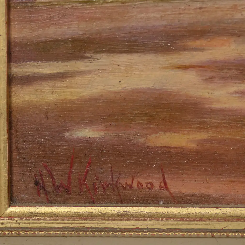 Henry William Kirkwood (NZ 1854-1925) Colonial settlement Image 1++