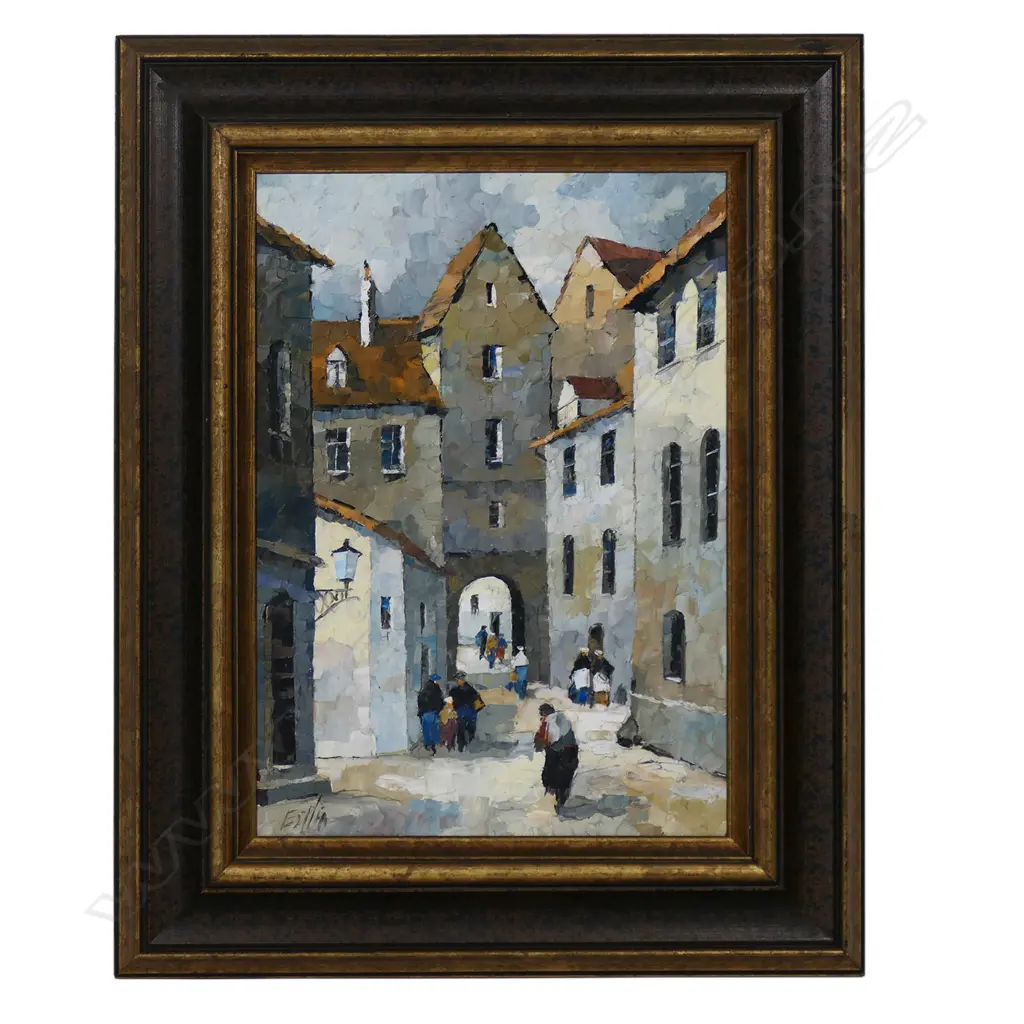 Tom Esplin (NZ 1915-2005) 'Little Lane in Riga', Image 1++