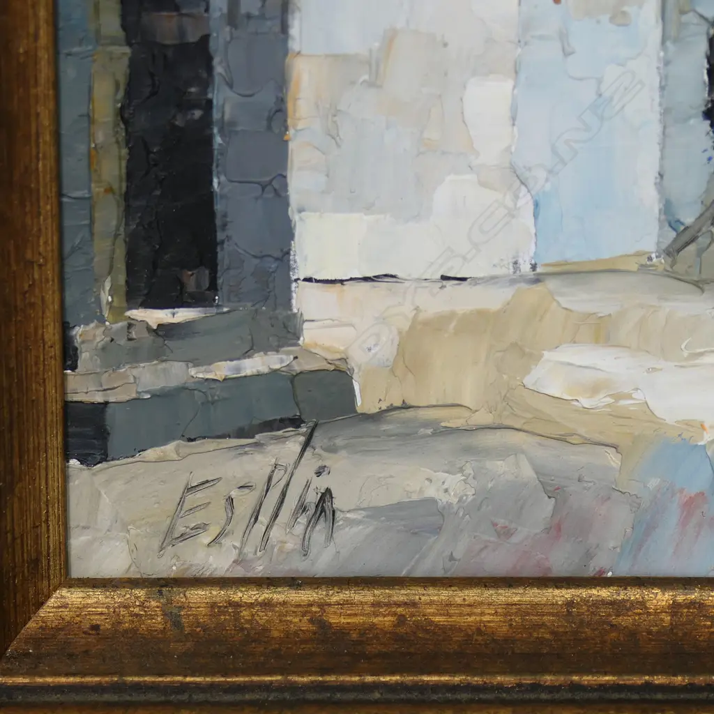 Tom Esplin (NZ 1915-2005) 'Little Lane in Riga', Image 1++