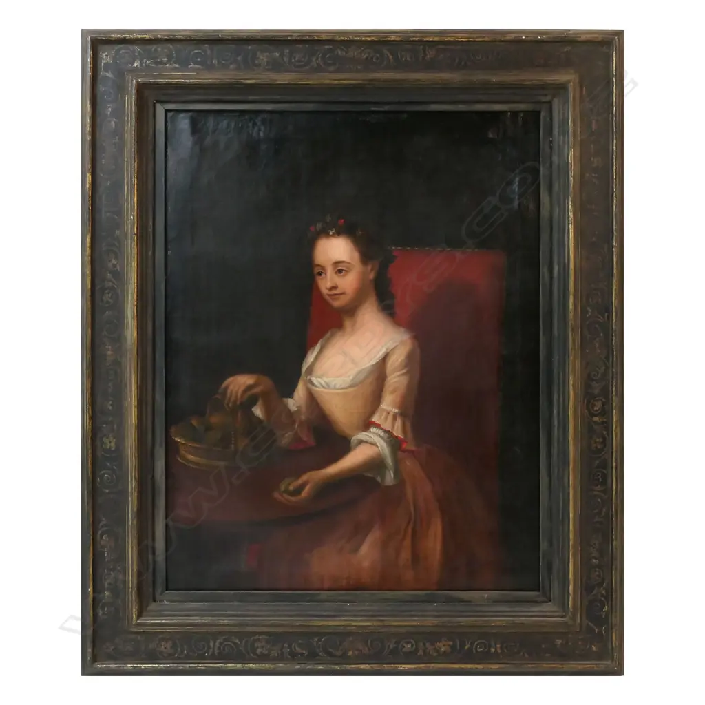 John Smibert (Massachusetts 1688-1751) attributed, Portrait of a woman, Image 1++