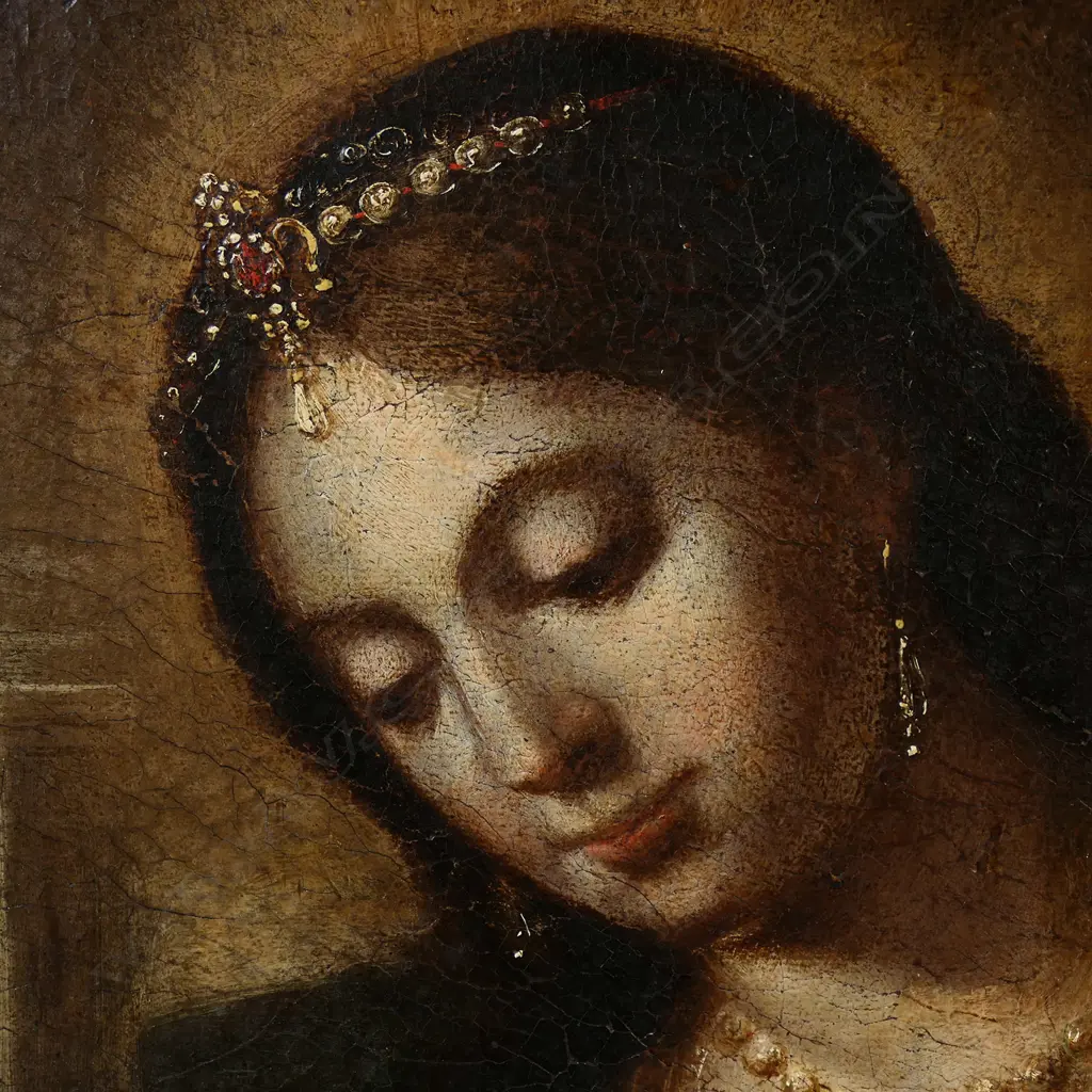 17th/18thC Italian School 'Virgin in Prayer', Image 1++