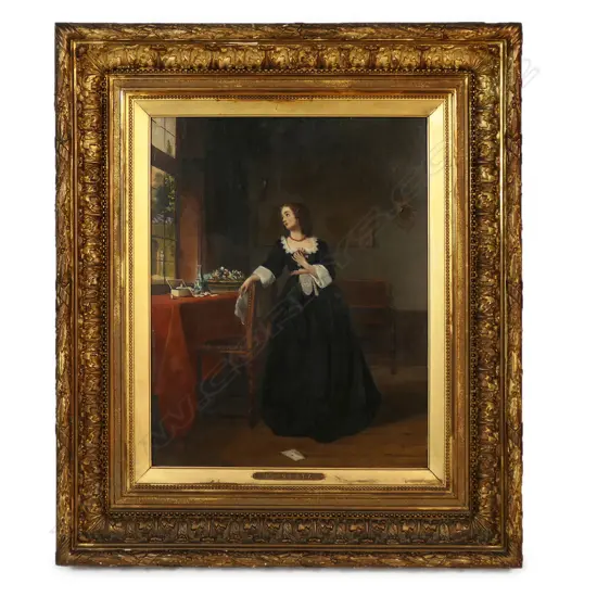 Johannes Cornelis Mertz (Dutch, 1819-1891) ‘The Letter’,