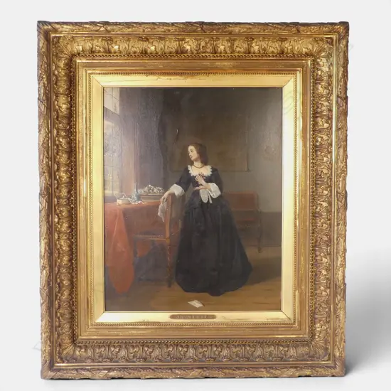Johannes Cornelis Mertz (Dutch, 1819-1891) ‘The Letter’,