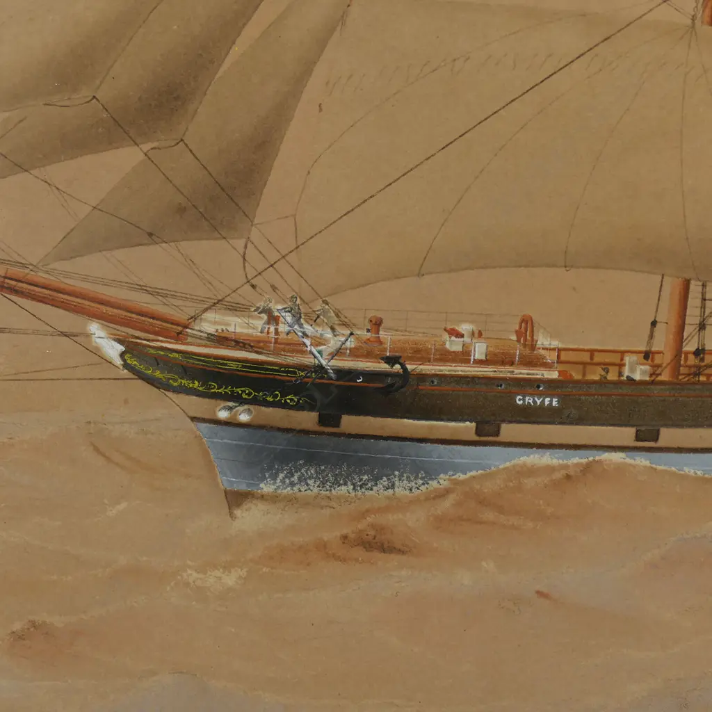 Harold Percival (AUS 1868-1914) 'The Ship ‘Gruffe', Image 1++