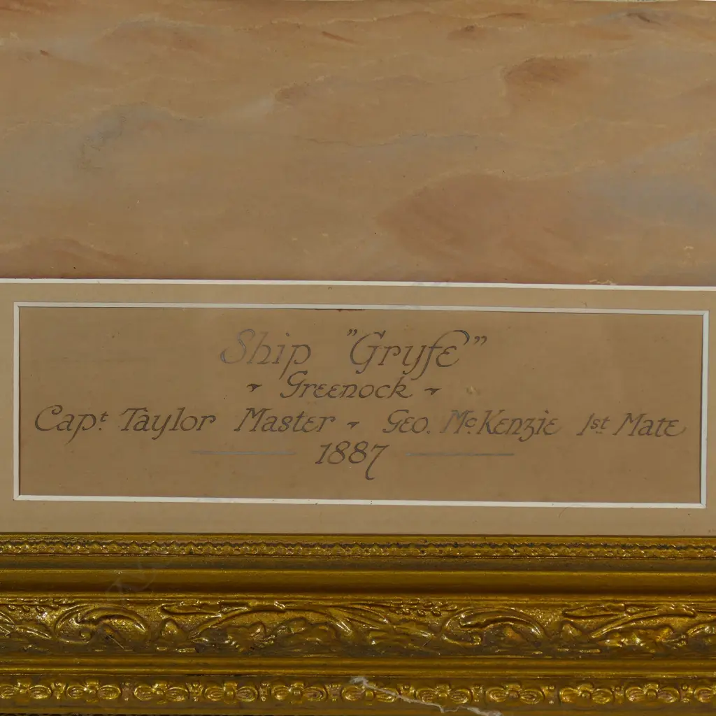 Harold Percival (AUS 1868-1914) 'The Ship ‘Gruffe', Image 1++