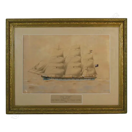 Harold Percival (AUS 1868-1914) 'The Ship ‘Gruffe',