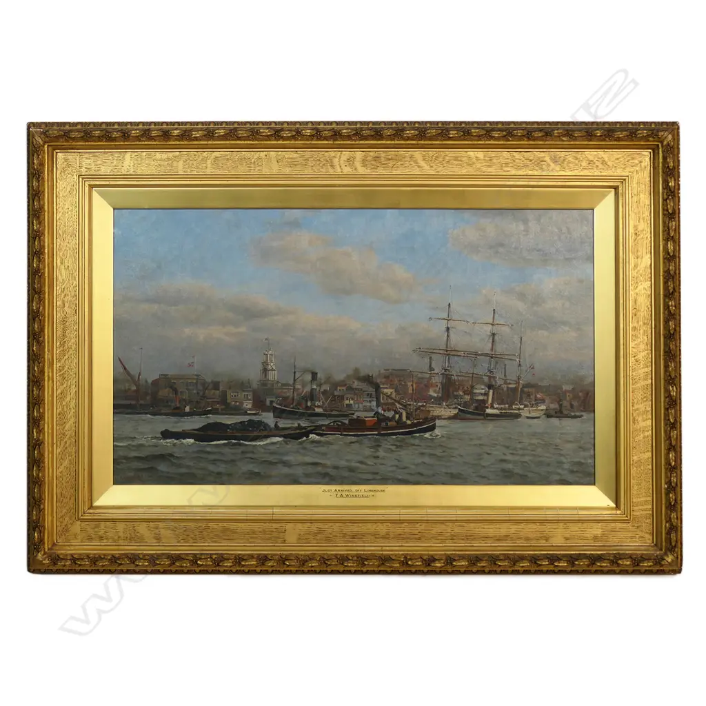 Frederick A. Winkfield (British 19th c.) 'Just arrived at Limehouse', Image 1++
