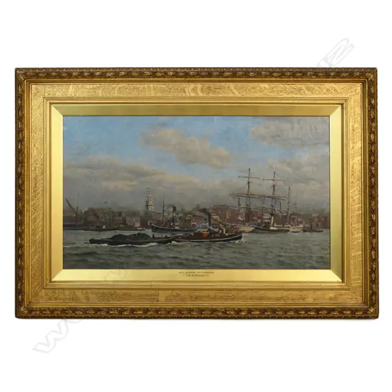 Frederick A. Winkfield (British 19th c.) 'Just arrived at Limehouse',
