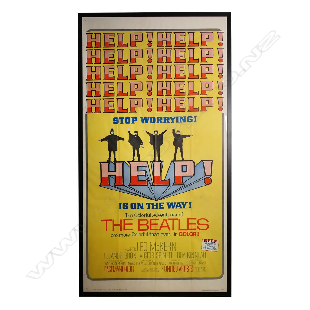 Original 1965 United Artists 'Help' (The Beatles) two-sheet movie poster, Image 1++