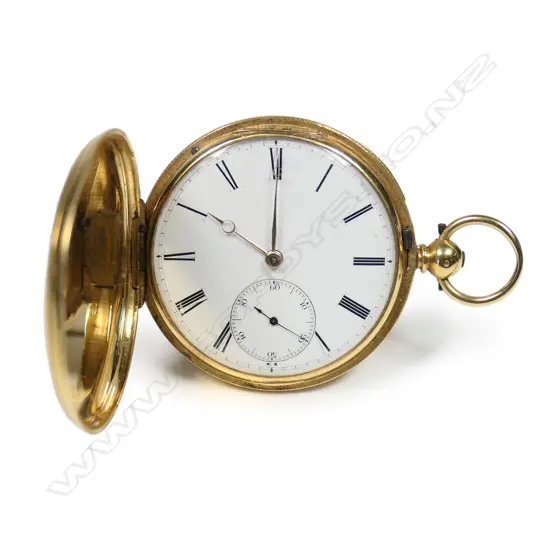 A Victorian 18ct gold full hunter pocket watch,