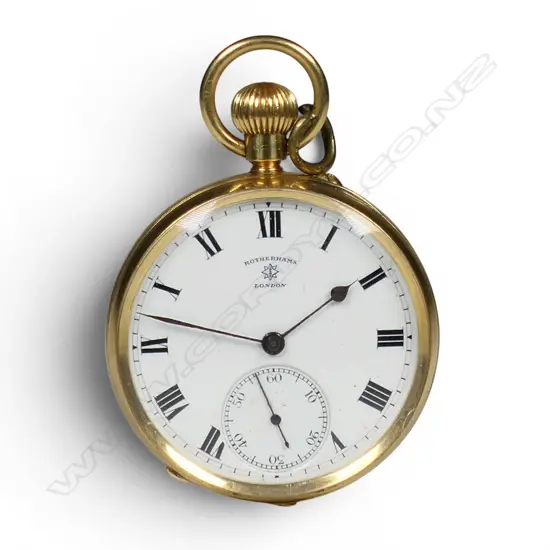 An 18ct gold open face pocket watch,