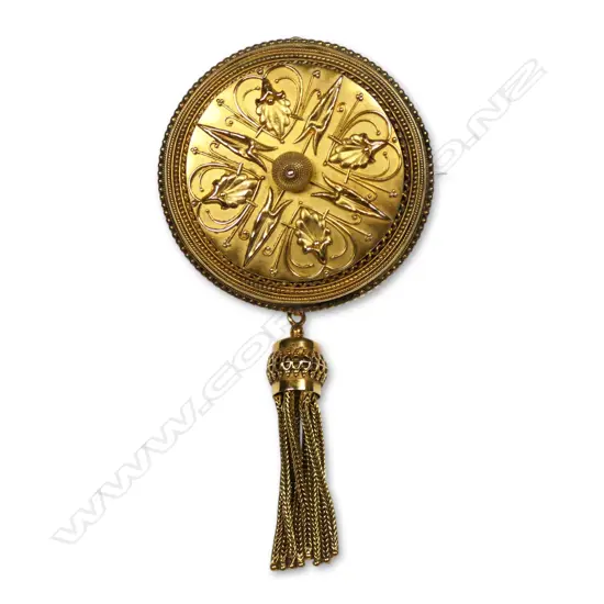 A Victorian 15ct gold brooch,