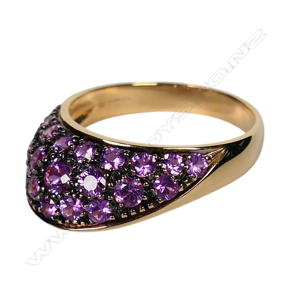 An 18ct rose gold and pink sapphire dress ring, Image 1++
