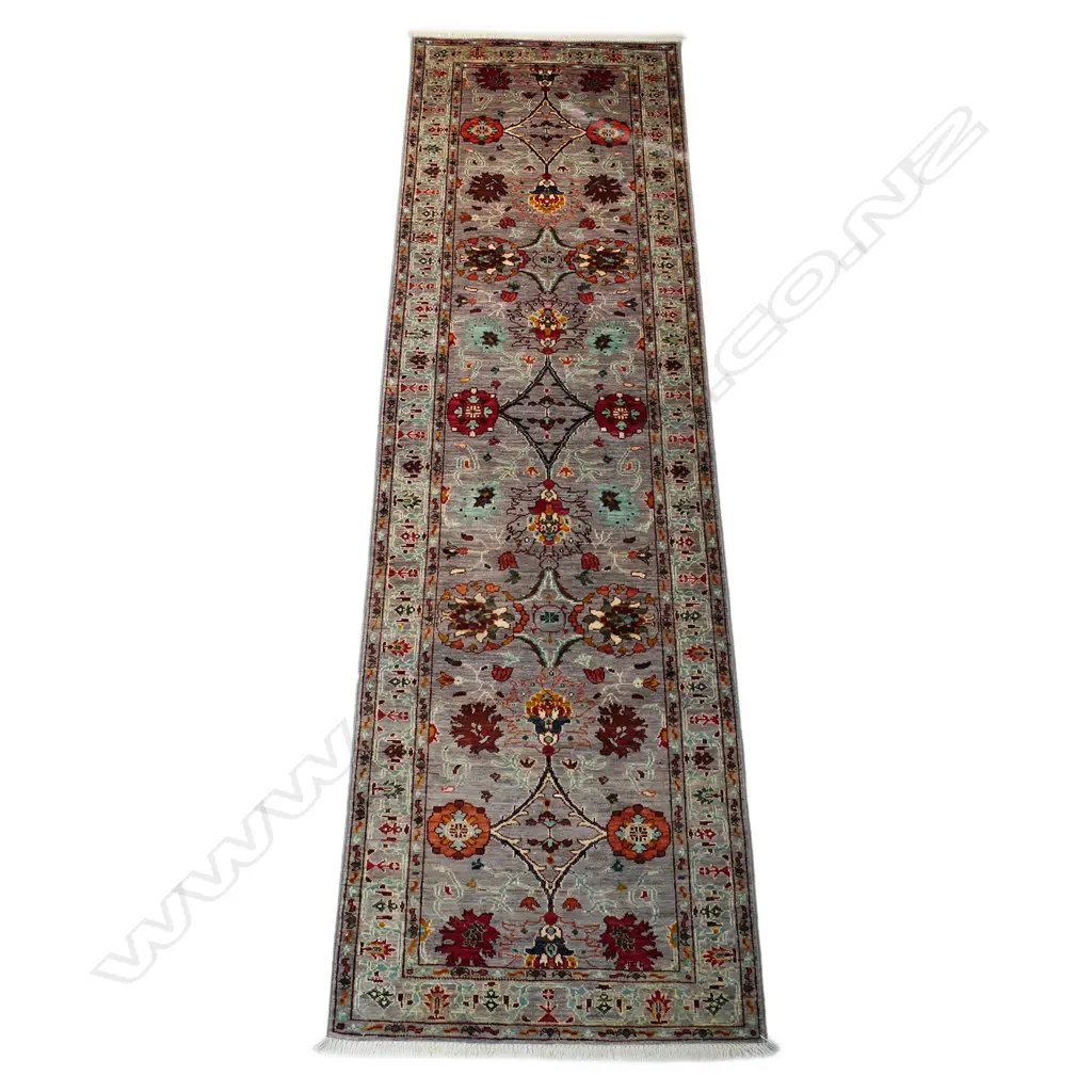 A striking hand-knotted Chobi runner, Image 1++