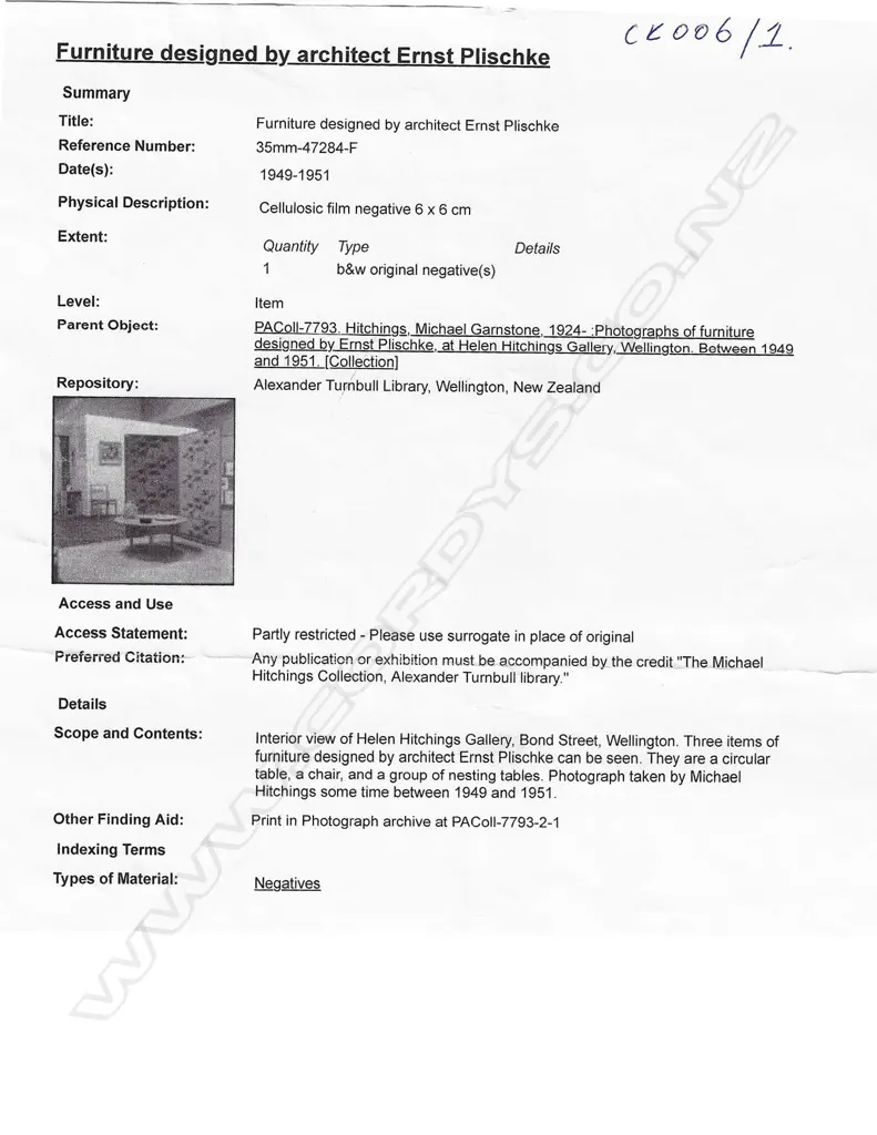 An Ernst Plischke designed rimu coffee table, Image 1++