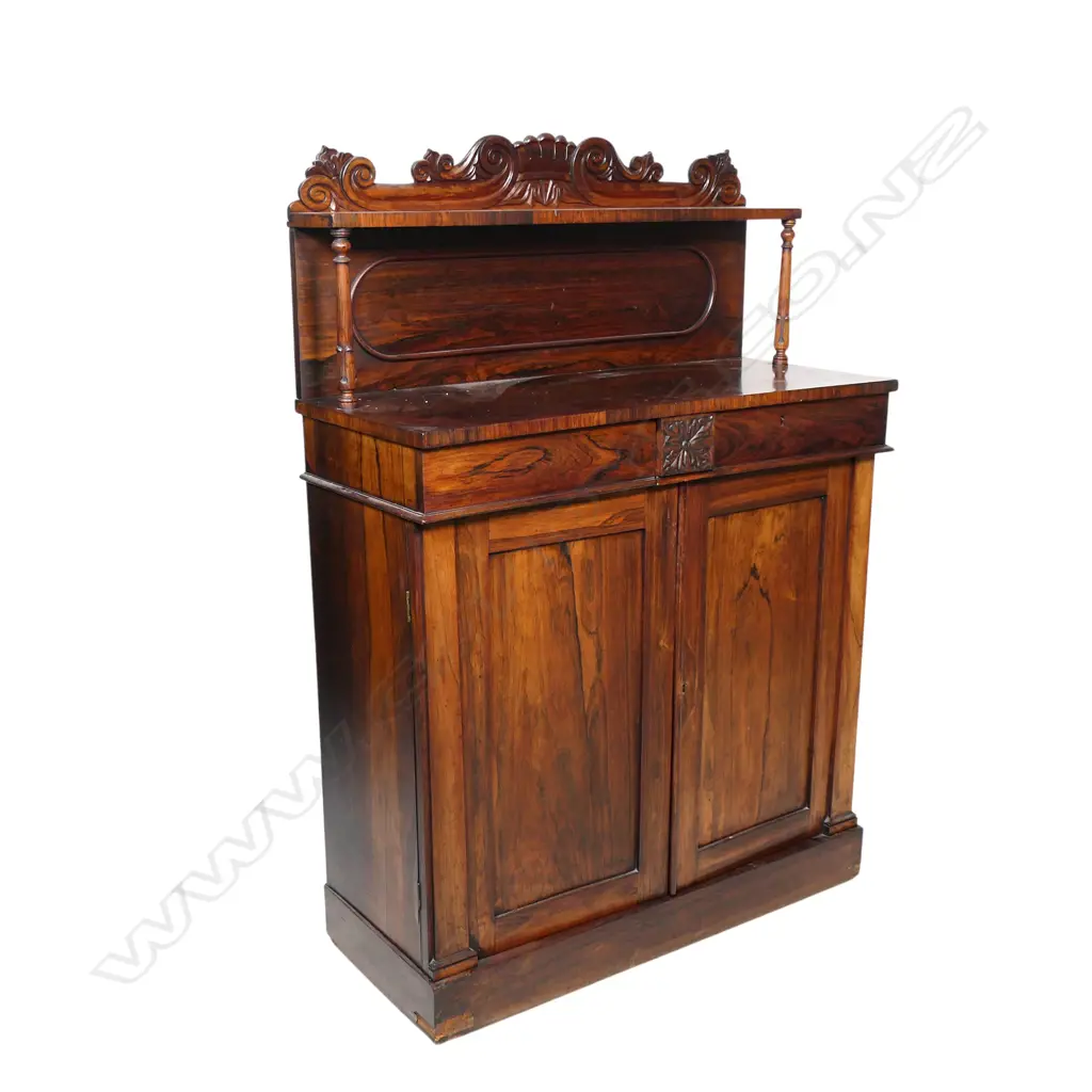 A late Victorian rosewood chiffonier, Image 1++