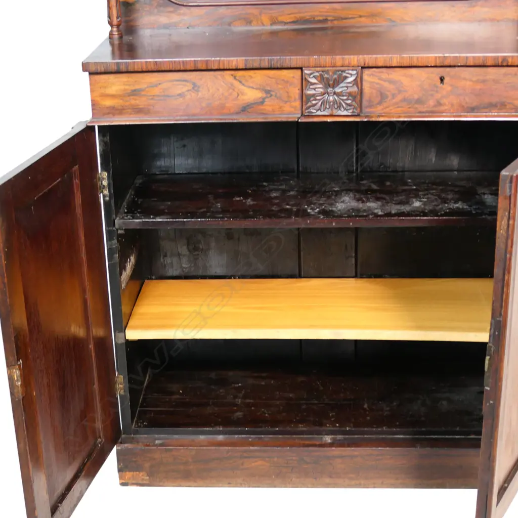 A late Victorian rosewood chiffonier, Image 1++
