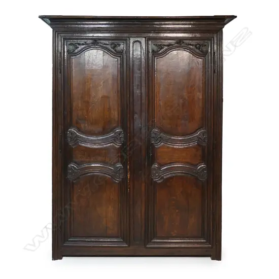 A French 19thC oak armoire,