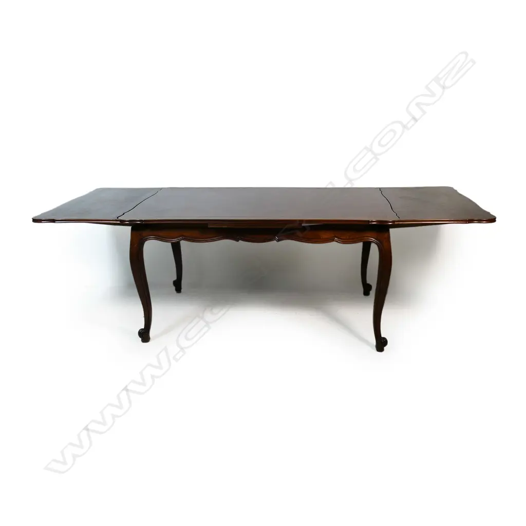A French parquet extension dining table, Image 1++