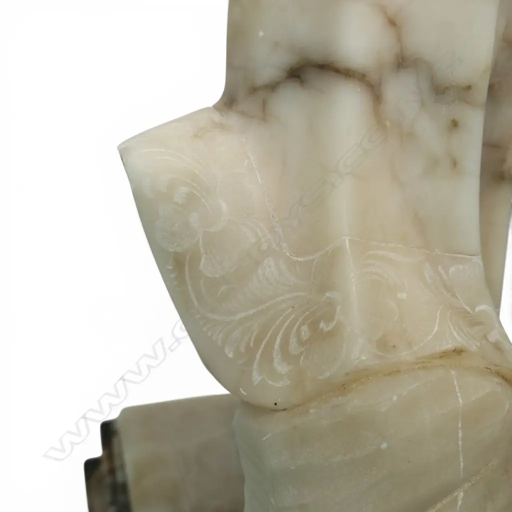 A 1920’s to 1930’s alabaster and marble Art Deco sculpture, Image 1++