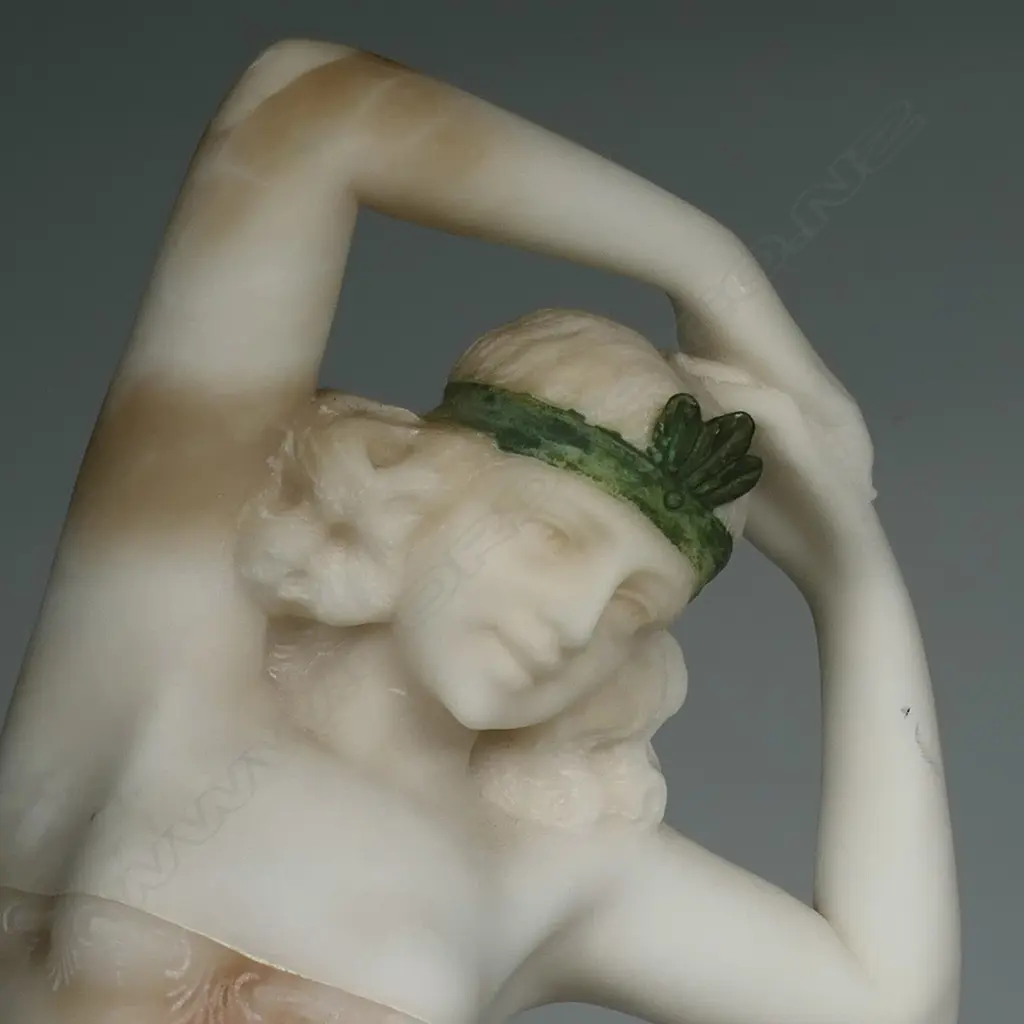 A 1920’s to 1930’s alabaster and marble Art Deco sculpture, Image 1++