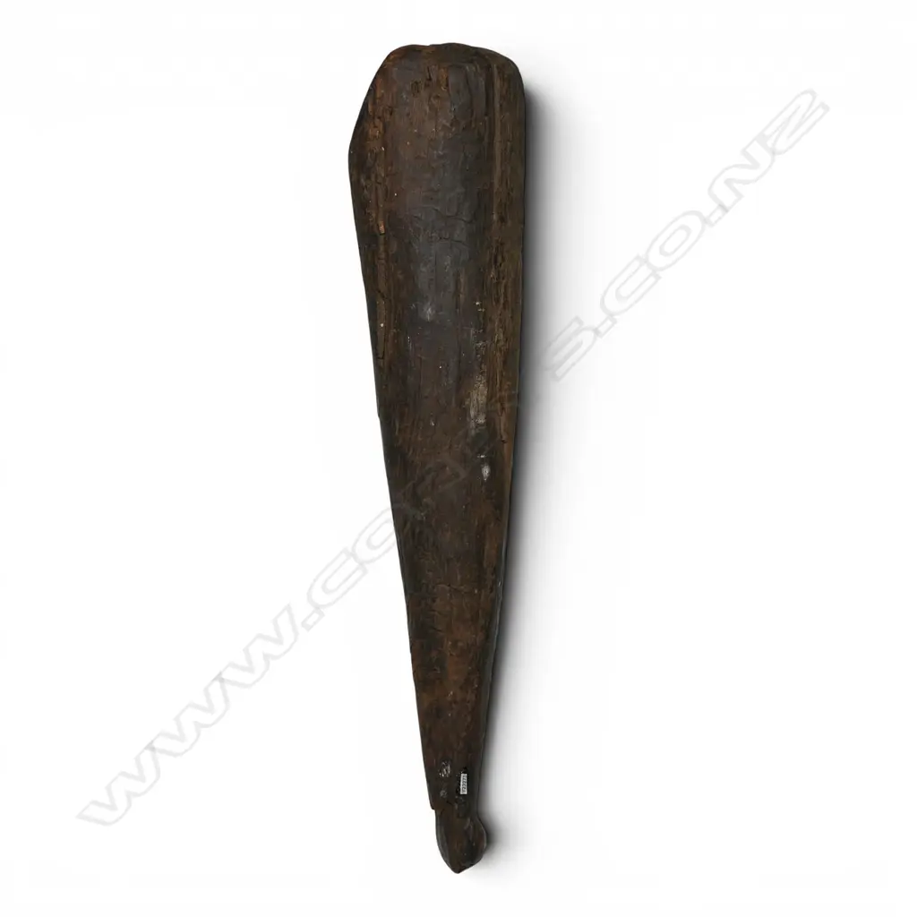 An old Māori patu aruhe (fern root beater), Image 1++