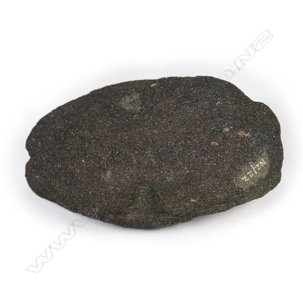 An old Māori sandstone mahe (fishing sinker), Image 1++