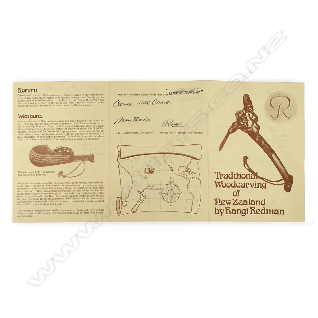 Rangi Redman carved model war canoe 'waka taua', Image 1++