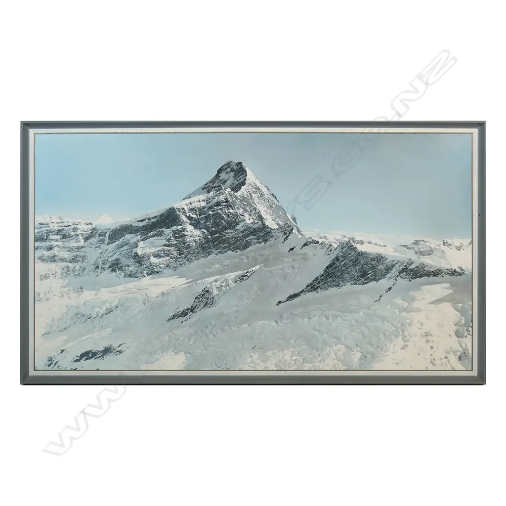 A Whites Aviation vintage large format hand coloured photo of 'Mount Aspiring', Image 1++