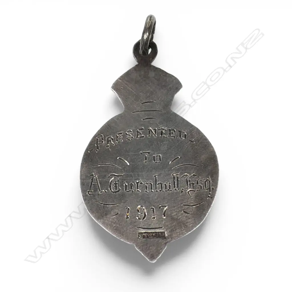 An uncommon silver fob for an Honorary Member of the Wellington Returned Soldier’s Association, Image 1++