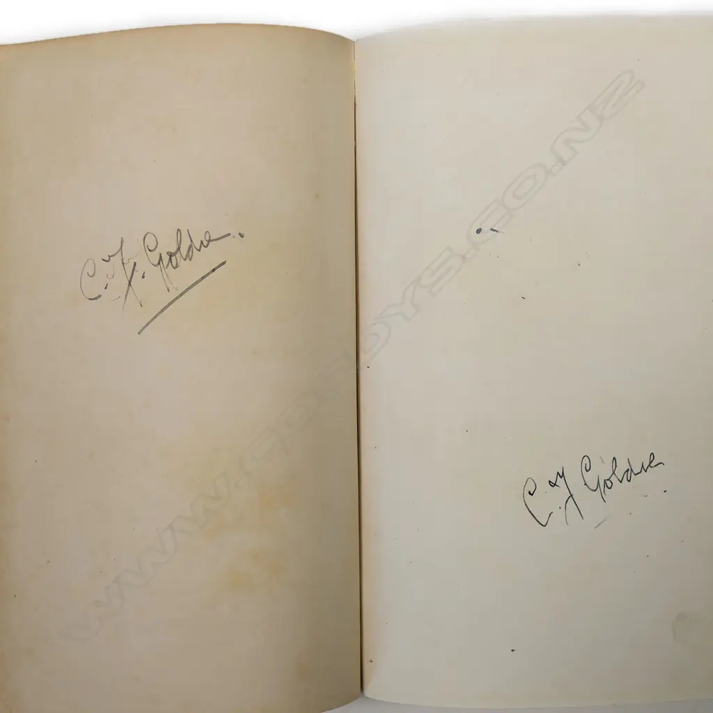 Charles Frederick Goldie’s multi-signed copy of 'Adventure in New Zealand from 1839 to 1844...', Image 1++