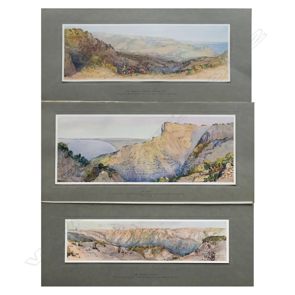 A folio of ten prints 'Sketches Made at Anzac' by H Moore-Jones published in1916, Image 1++
