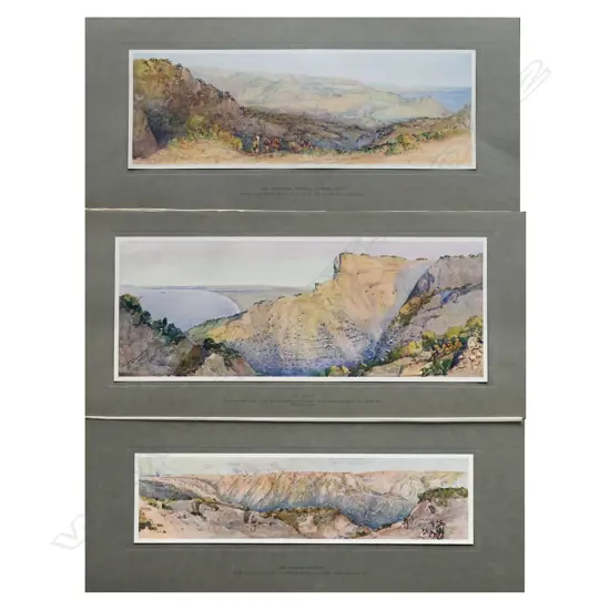 A folio of ten prints 'Sketches Made at Anzac' by H Moore-Jones published in1916,
