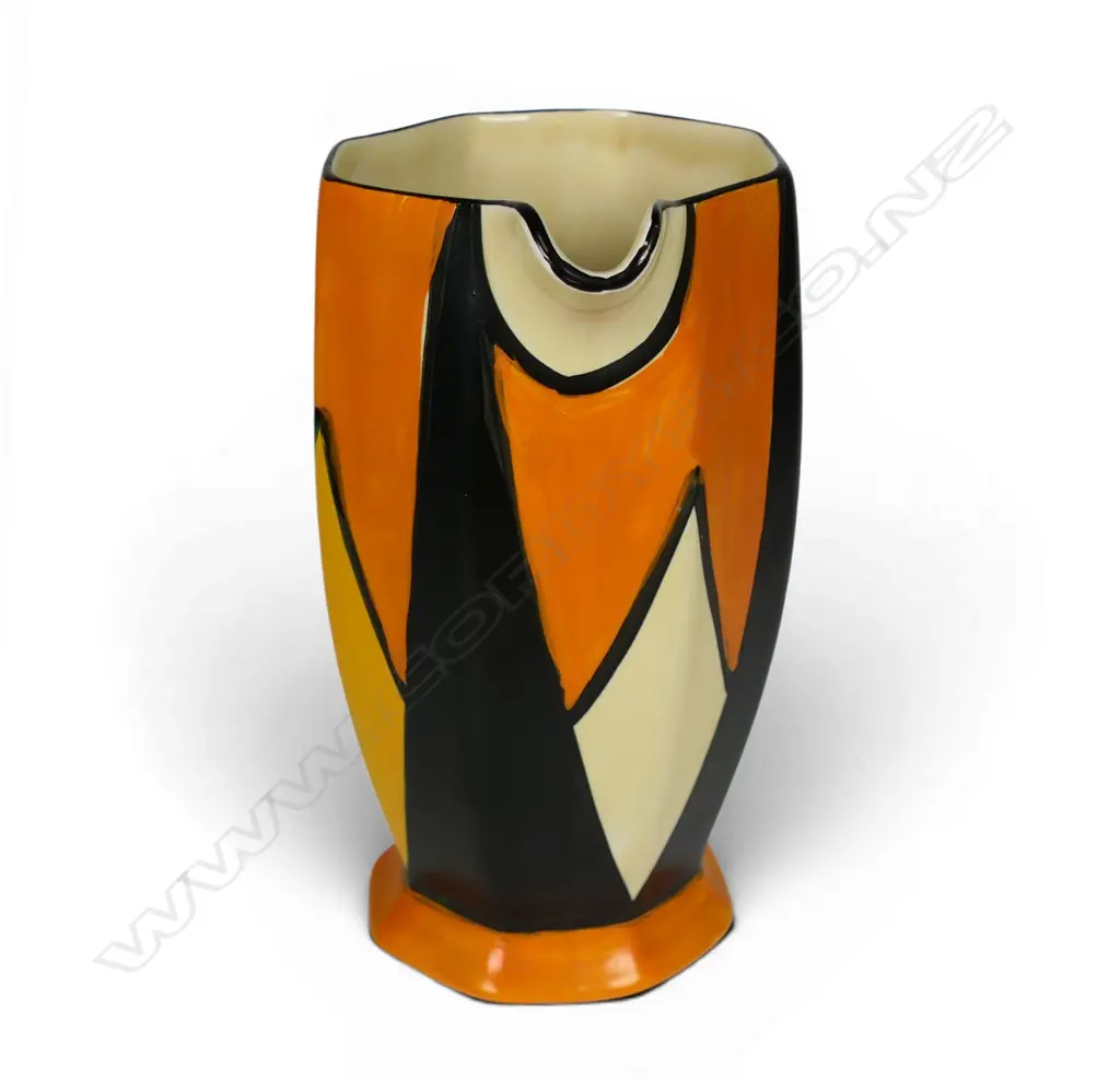 A Clarice Cliff 'Original Bizarre' pattern Athens jug, Image 1++