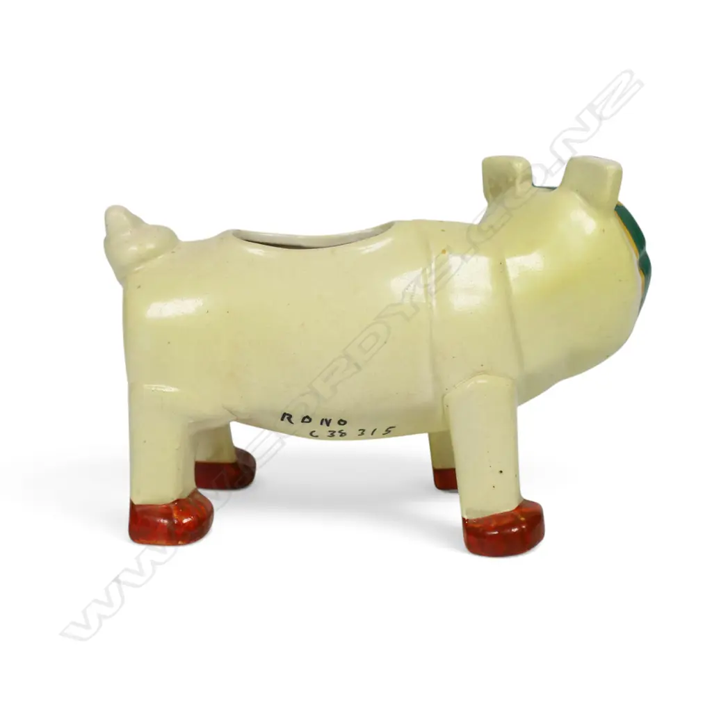 A Louis William Wain (UK 1860-1939) 'The Lucky Bully Bulldog' ceramic spill vase, Image 1++