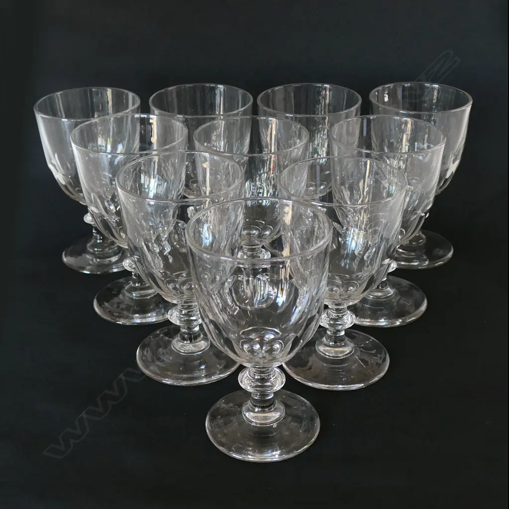 A set of ten Georgian style glasses, Image 1++