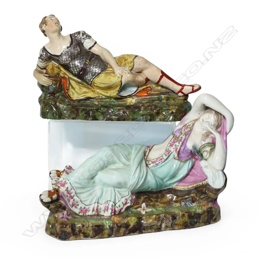 A pair of early 19thC Staffordshire figures of Antony and Cleopatra, Image 1++
