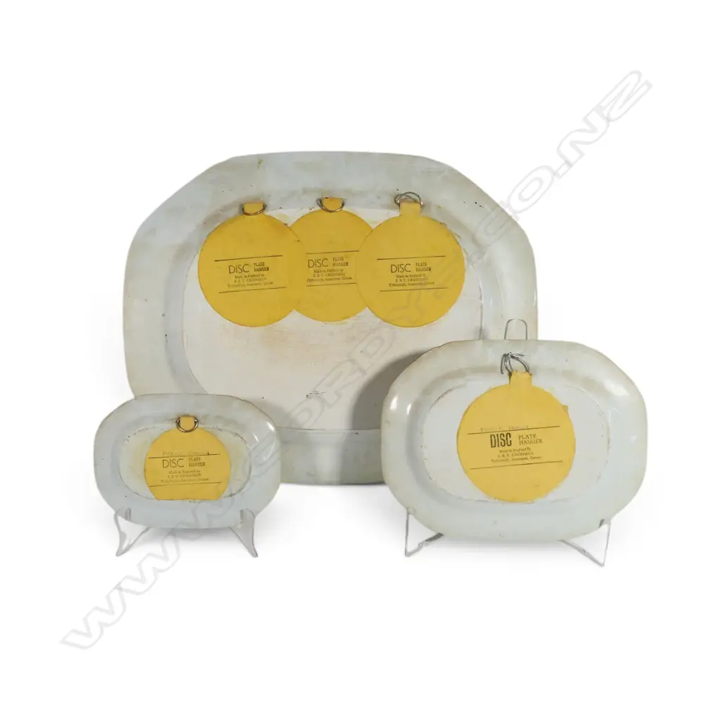 A George III / George IV Mason’s Ironstone uncommon ‘Water Lily’ Pattern china set of three ashettes, Image 1++