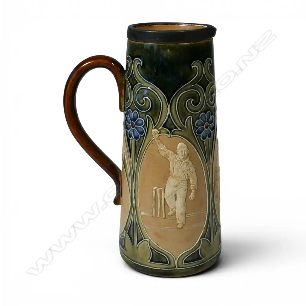 A rare Victorian Doulton Lambeth stoneware jug, Image 1++