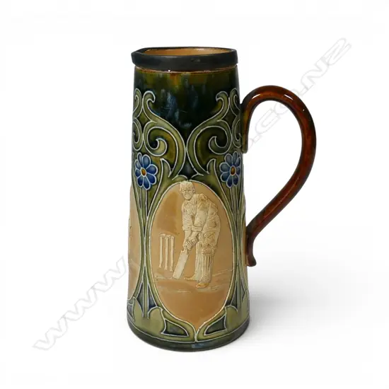 A rare Victorian Doulton Lambeth stoneware jug,