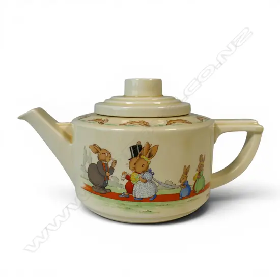 A rare Royal Doulton Bunnykins tea pot,